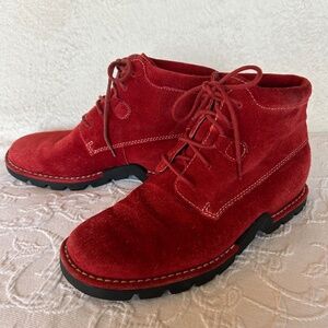 Cole Haan Women’s Red Suede Boots US 7.5